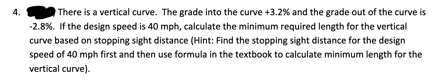 There is a vertical curve. The grade into the