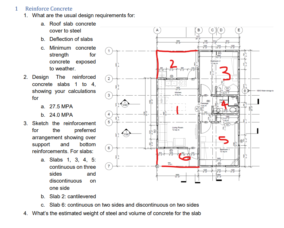 answer everything except for number 1 on the