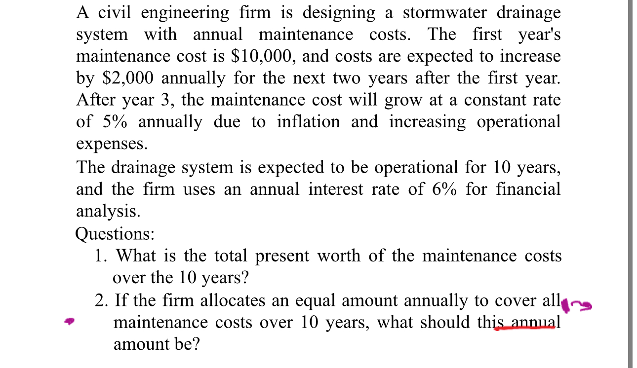 A civil engineering firm is designing a
