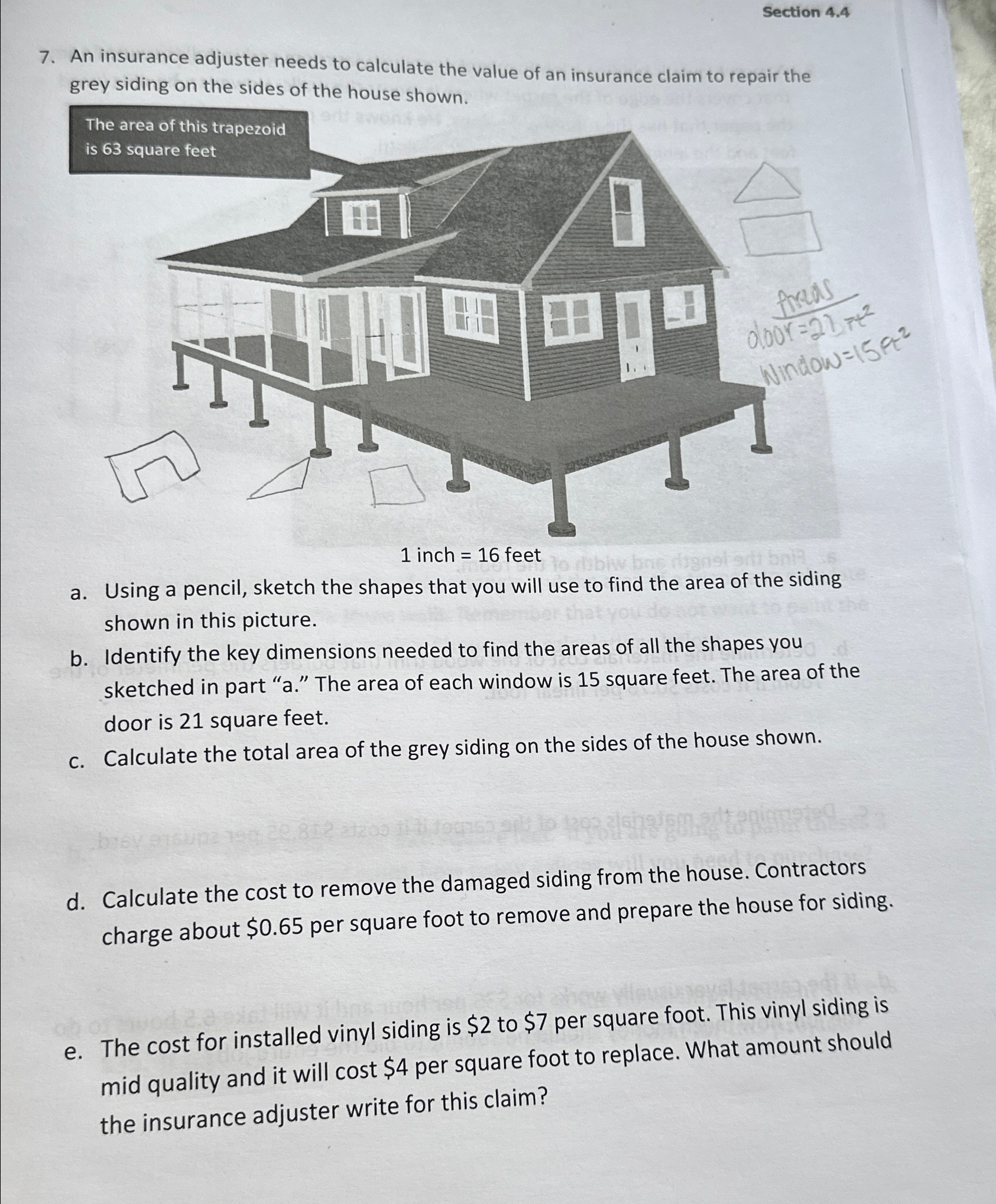 Section 4 . 4 7 . An insurance adjuster needs to