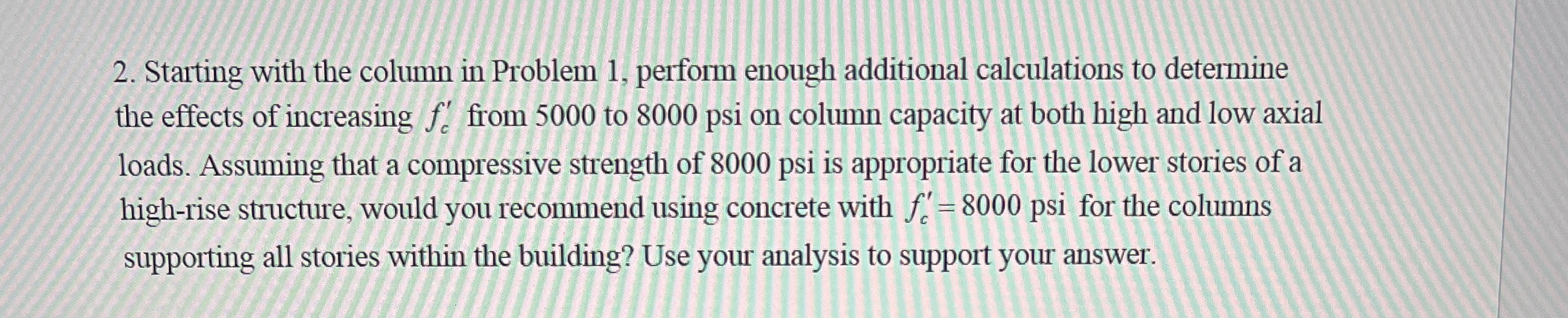 Solve for all Starting with the column in Problem