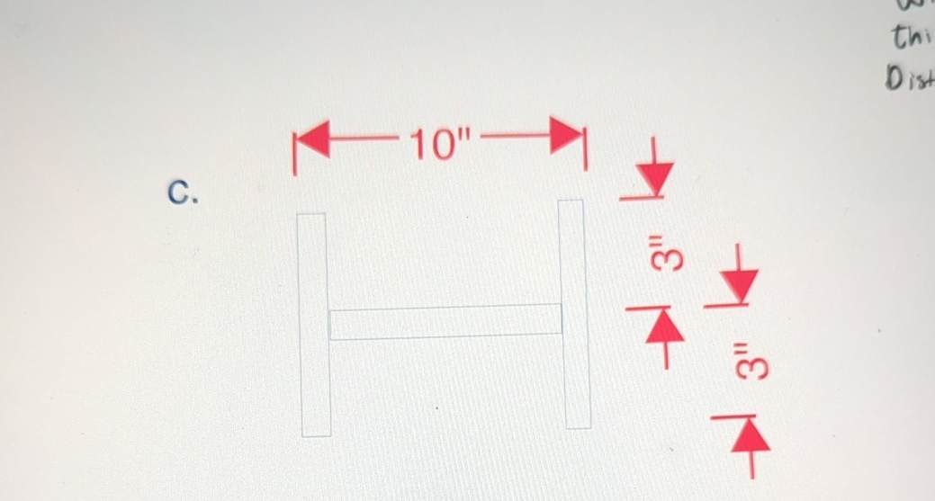 c . Calculate moment of inhertia