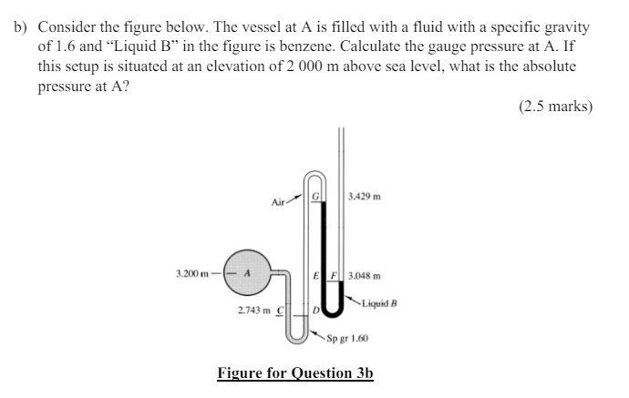 Consider the figure below. The vessel at A is