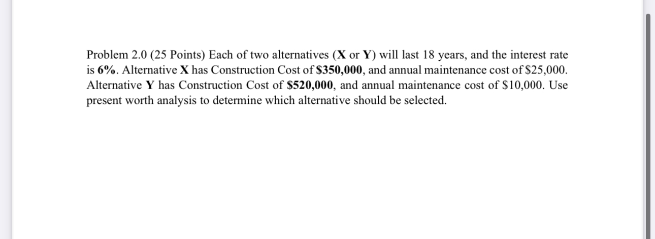 Problem 2 . 0 ( 2 5 Points ) Each of two