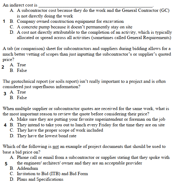 An indirect cost is A . A subcontractor cost