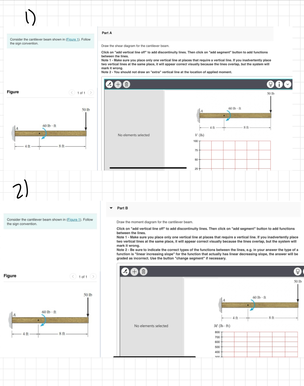 Consider the cantilever beam shown in ( Figure 1