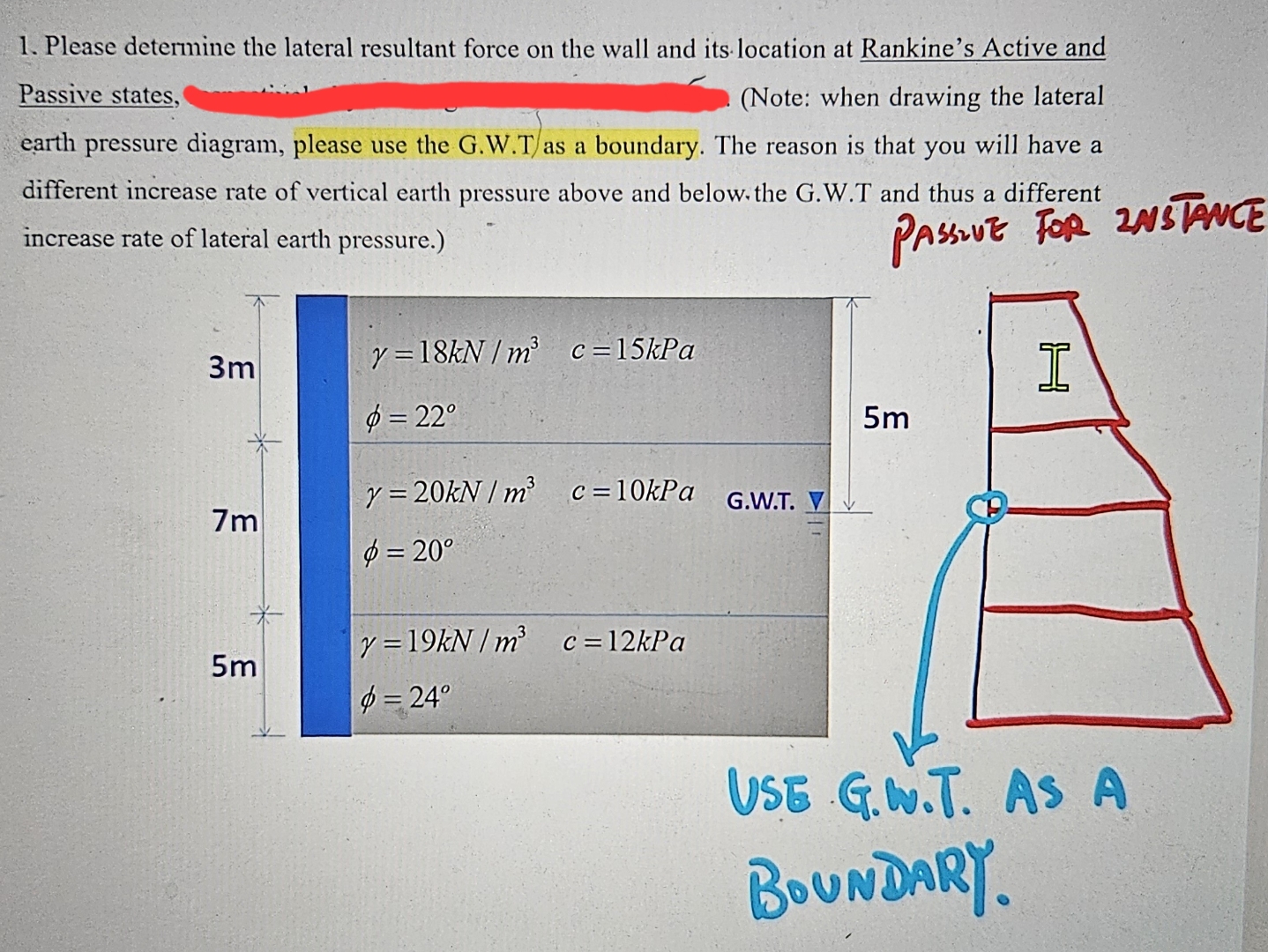 Please determine the lateral resultant force on