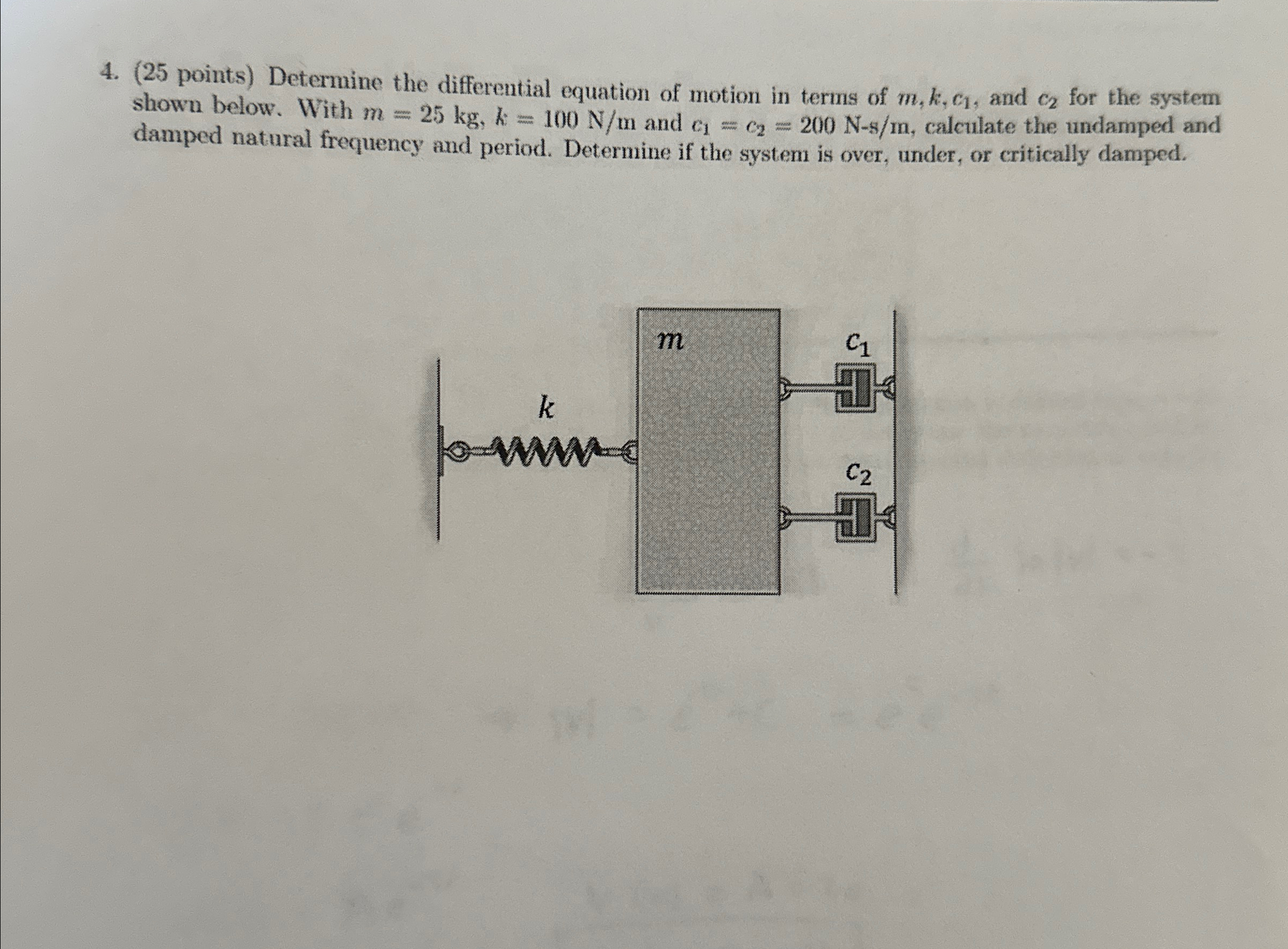 ( 2 5 points ) Determine the differential