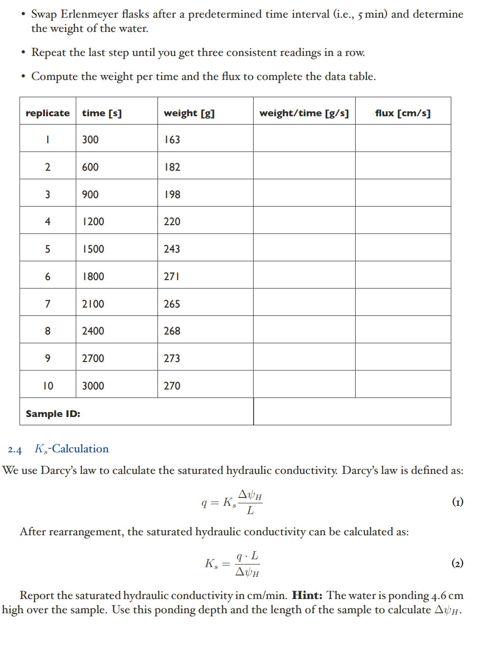 Swap Erlenmeyer flasks after a predetermined time