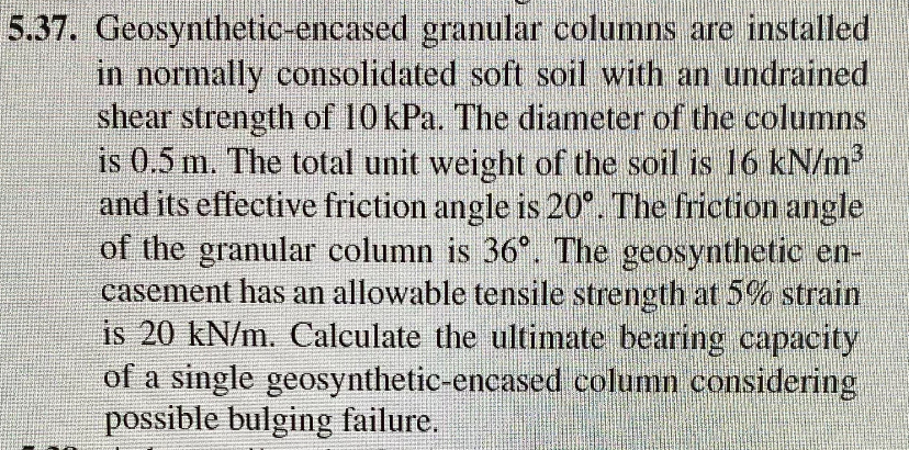 5 . 3 7 . Geosynthetic - encased granular columns