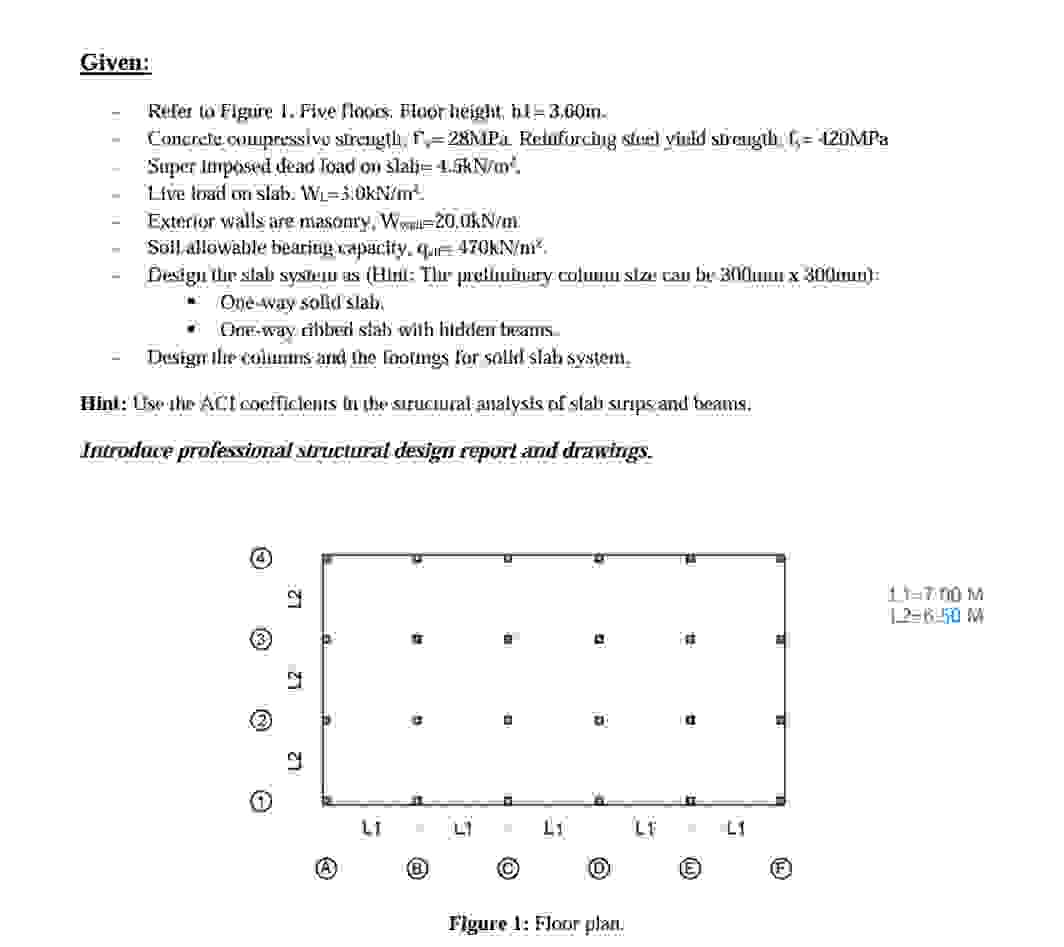 Given: Refer to Figure 1 . Five floors. Floor