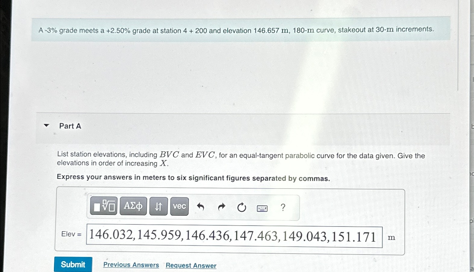 A - 3 % grade meets a + 2 . 5 0 % grade at
