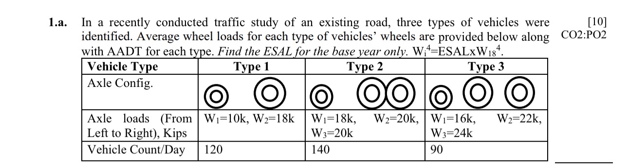 1 . a . In a recently conducted traffic study of