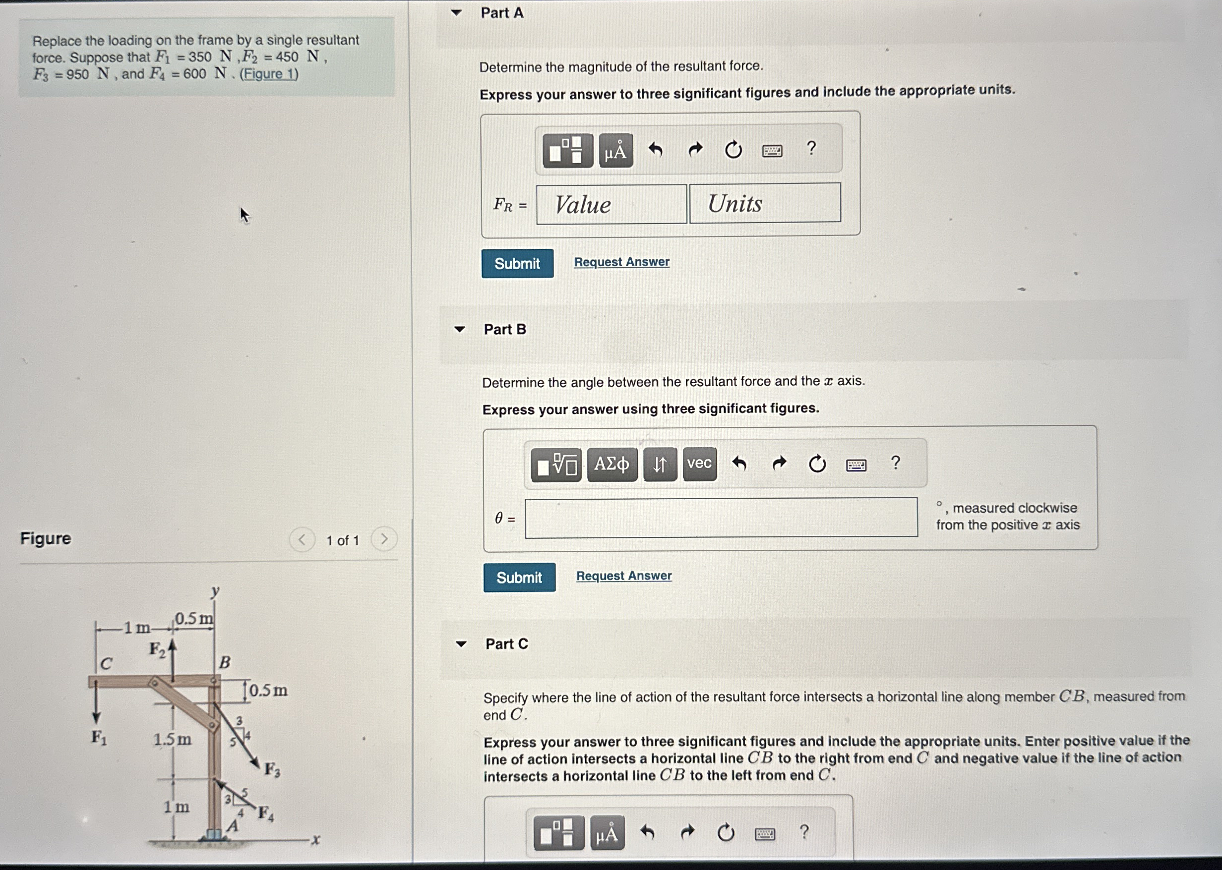 Replace the loading on the frame by a single