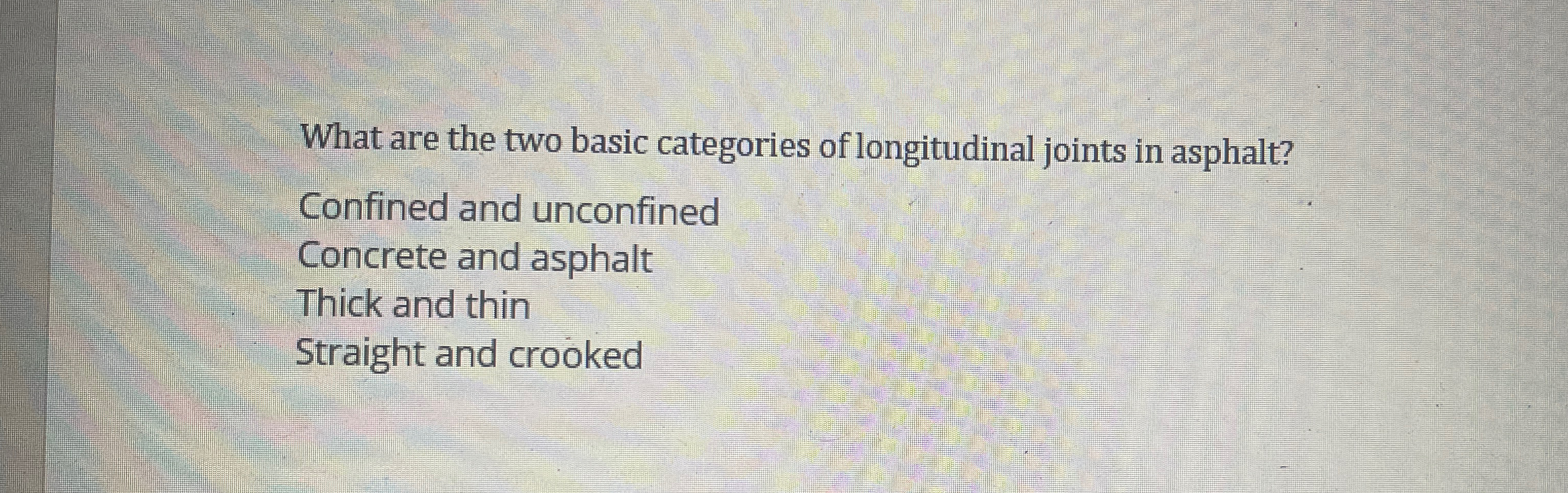 What are the two basic categories of longitudinal