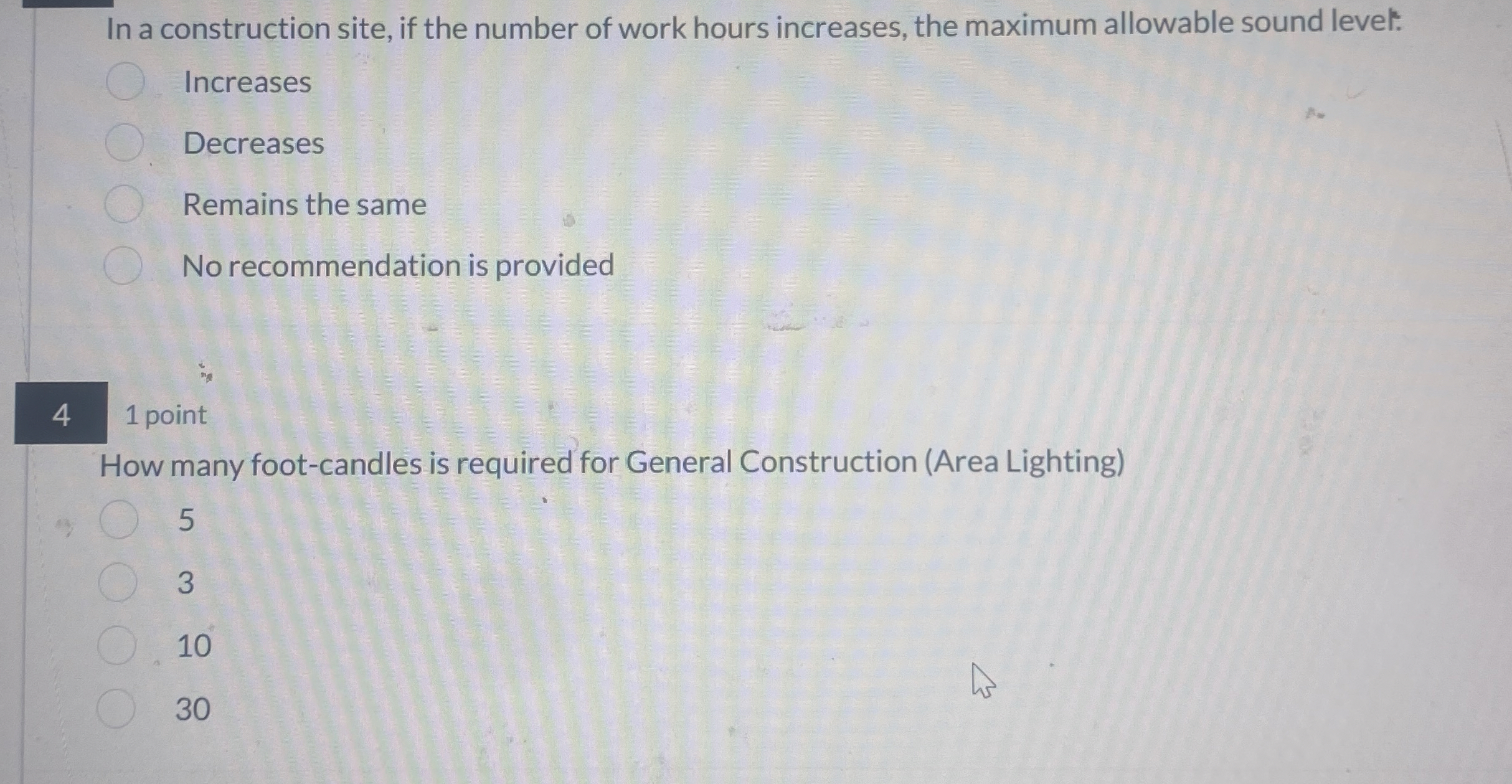 In a construction site, if the number of work