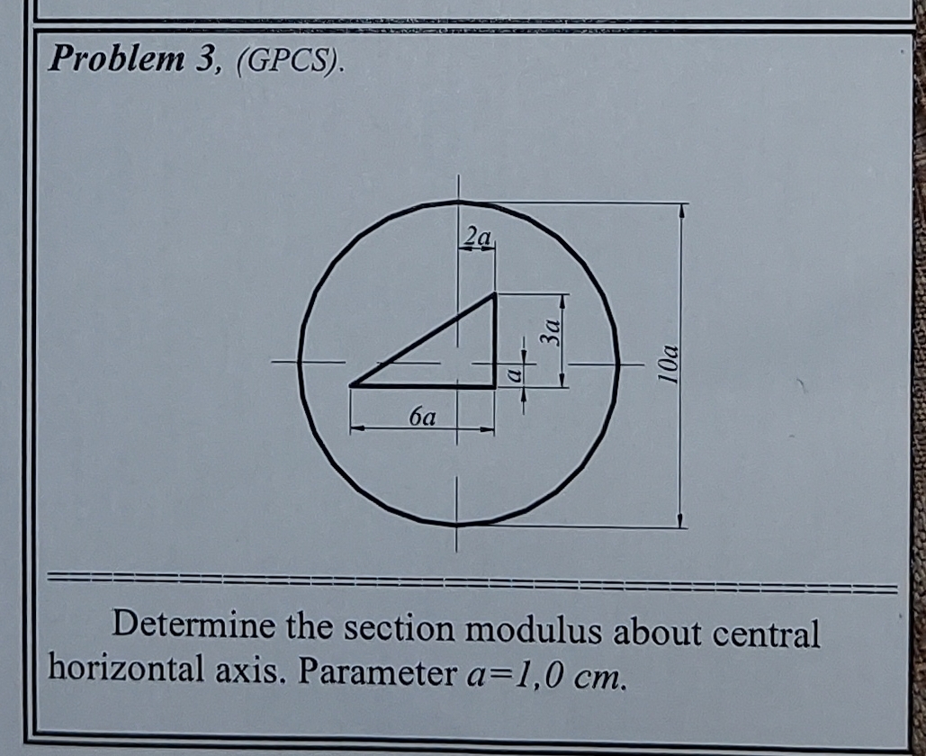 Problem 3 , ( GPCS ) . Determine the section