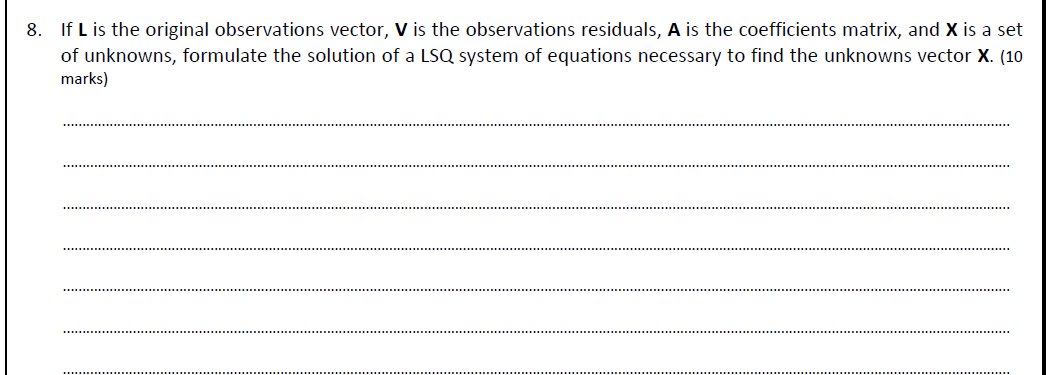 If L is the original observations vector, V is