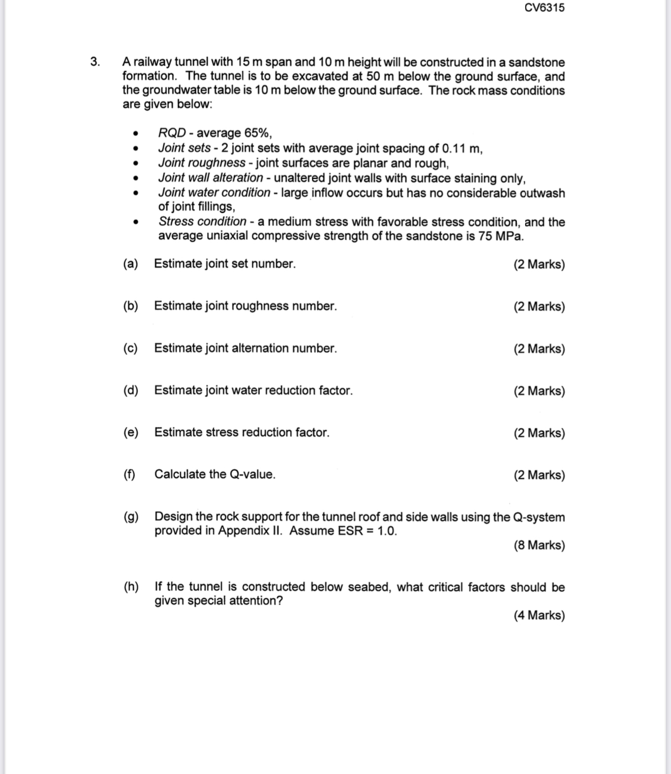 CV 6 3 1 5 3 . A railway tunnel with 1 5 m span