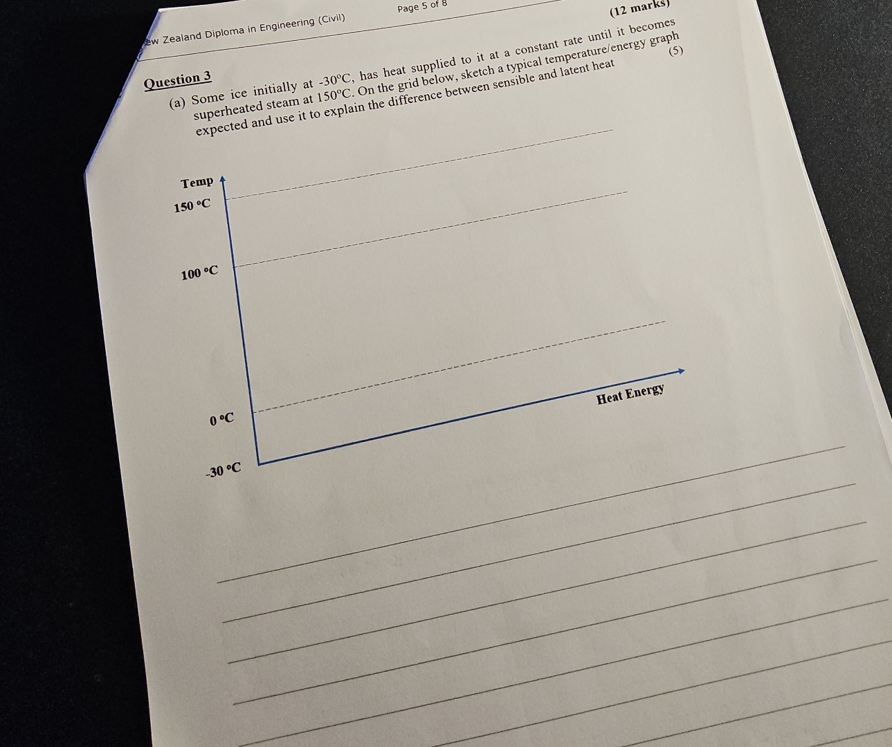 Question 3 superheated steam at 1 5 0 C . On heat