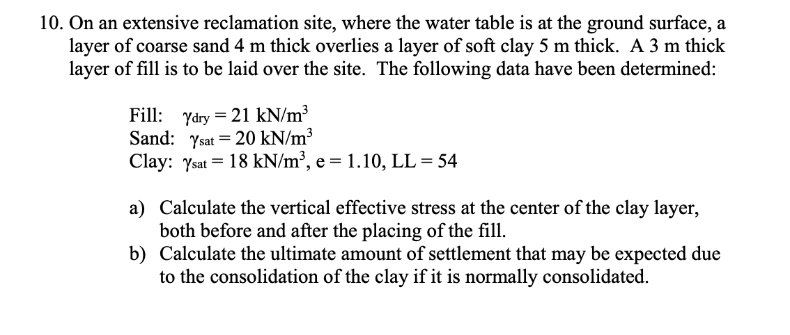 On an extensive reclamation site, where the water