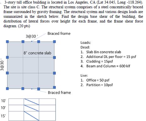 3 - story tall office building is located in Los