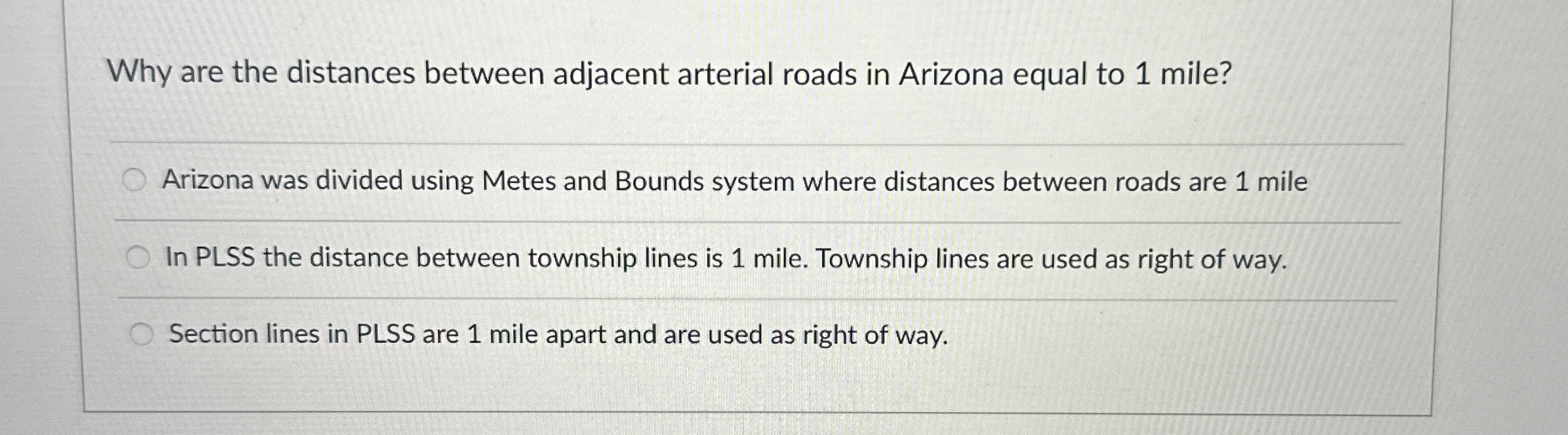 Why are the distances between adjacent arterial