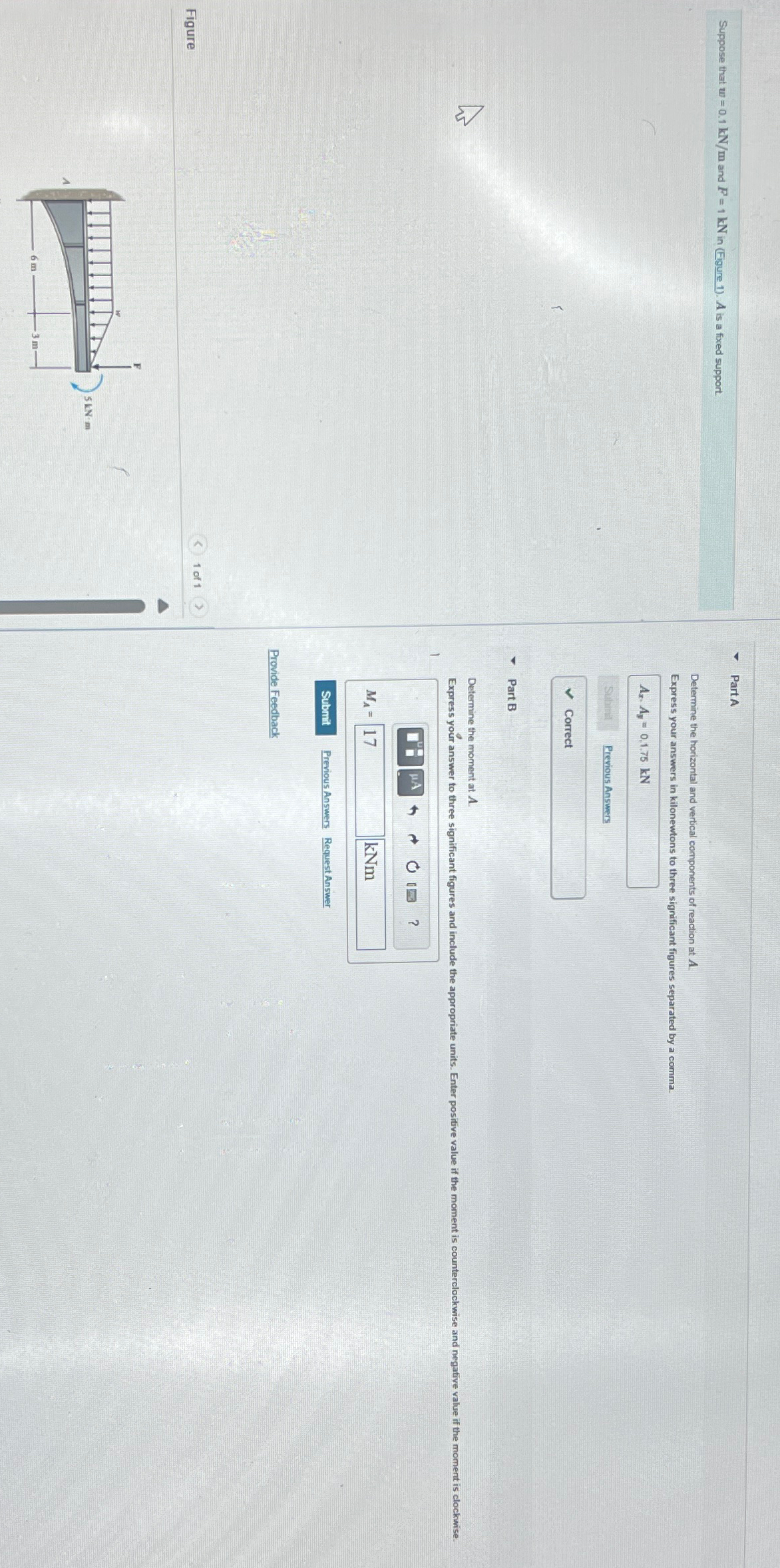 Suppose that w = 0 . 1 k N m and P = 1 k N in (