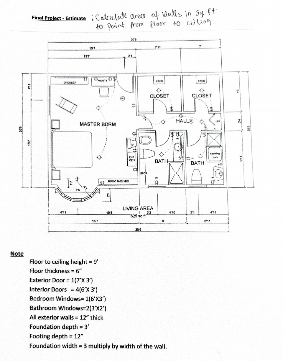 Final Project - Estimate: Calculate arece of
