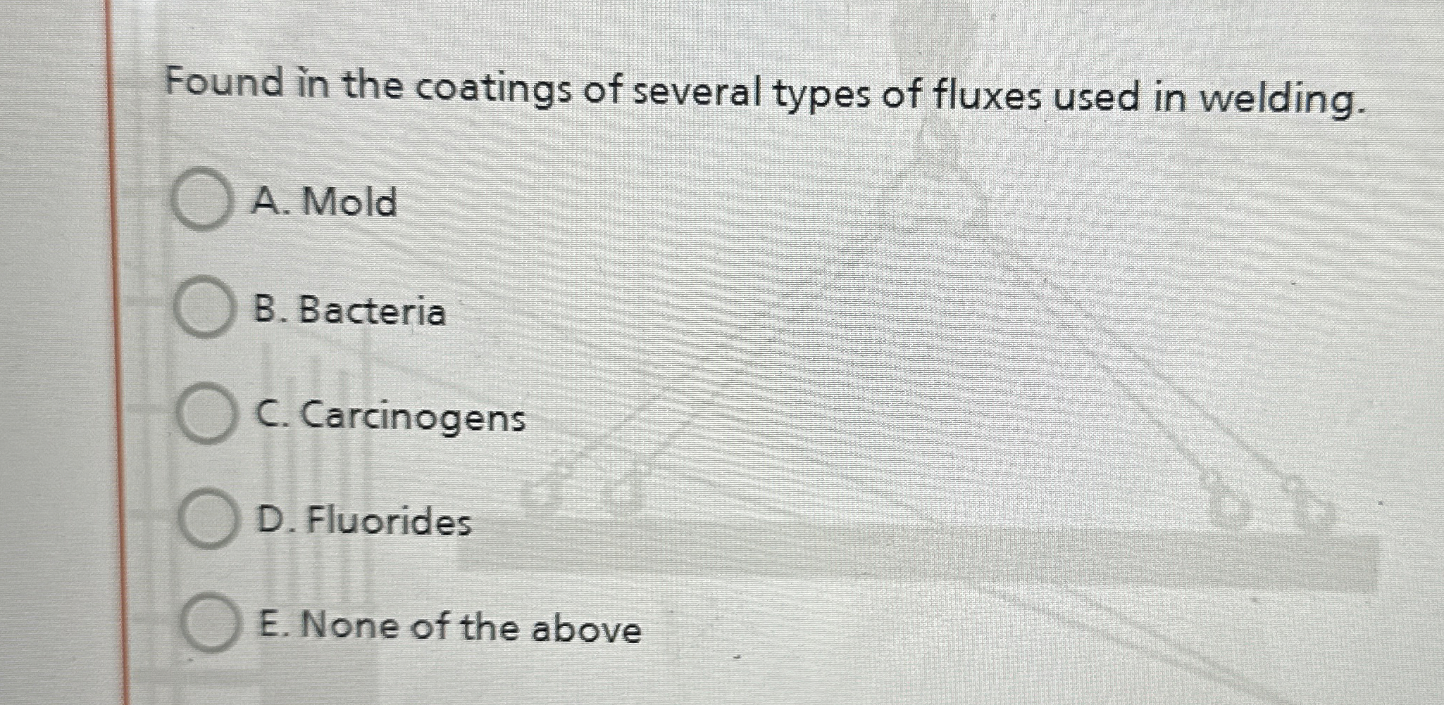 Found in the coatings of several types of fluxes