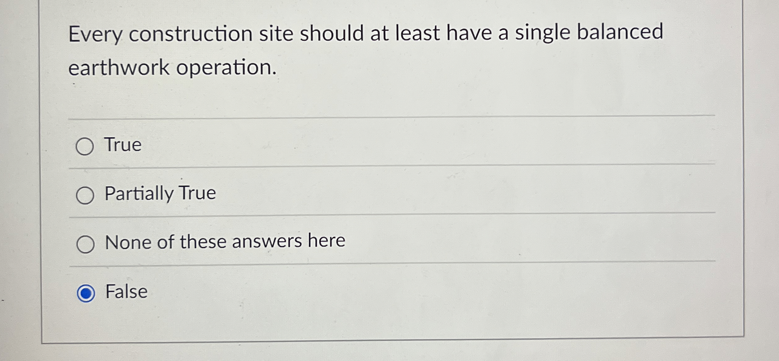 Every construction site should at least have a