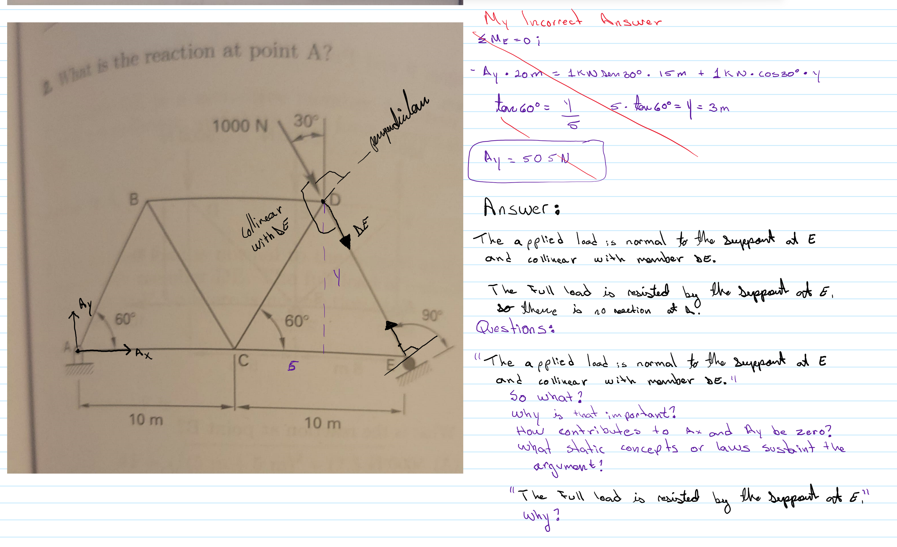 My Incorrect Ansurer M E = 0 ; - A y * 2 0 m = 1