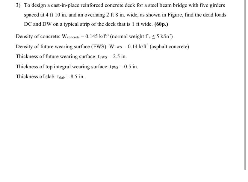 To design a cast - in - place reinforced concrete