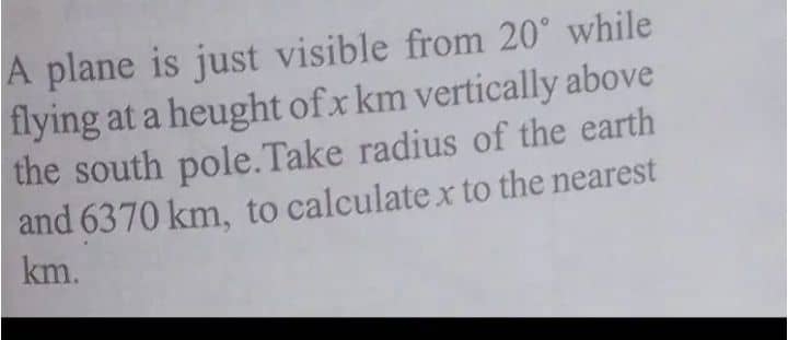 A plane is just visible from 2 0 while flying at