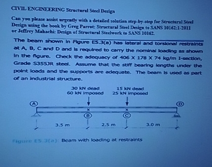 CIVIL ENGINEERING Structural Steel Design Can you