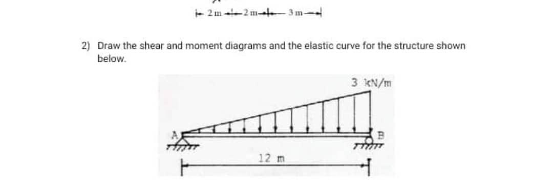 For the beam shown below, determine the required
