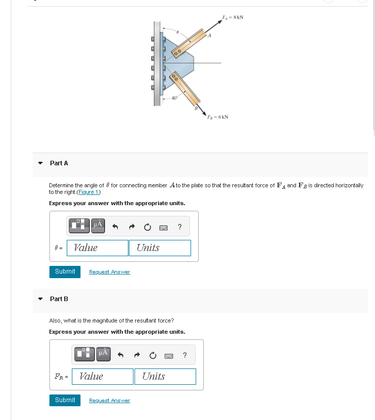 Part A Determine the angle of for connecting