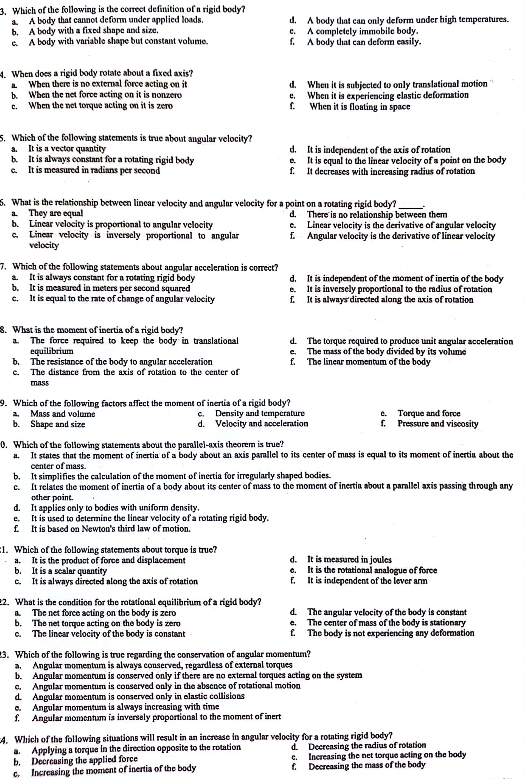 3 , Which of the following is the correct