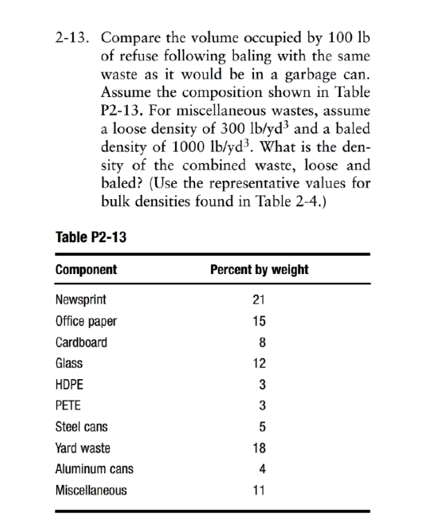 2 - 1 3 . Compare the volume occupied by 1 0 0 l