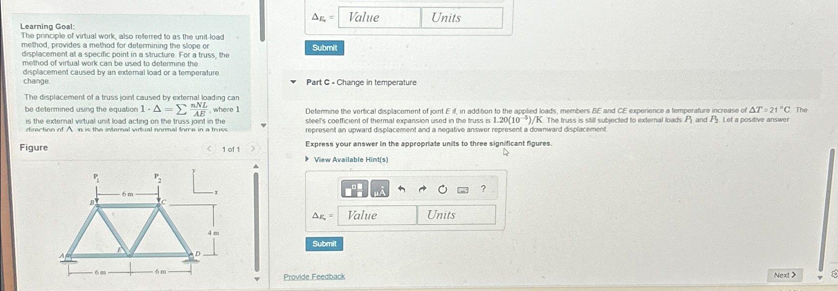 Learning Goal: The principle of virtual work,