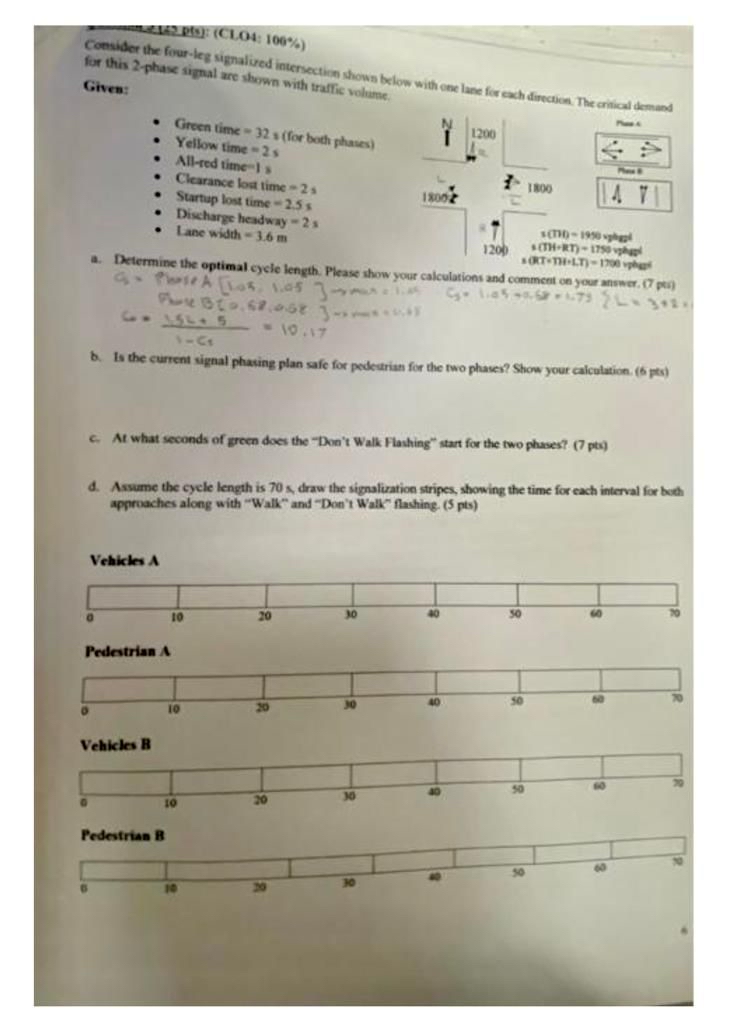 2 eve pts ) : ( COO: 1 0 0 % ) Given: Gireen time