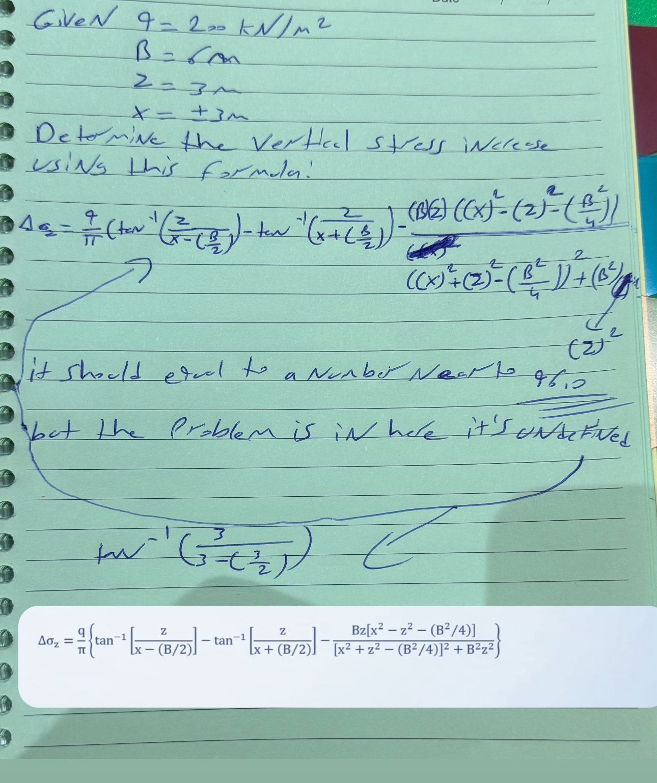 Please solve it carefully, while substituing the