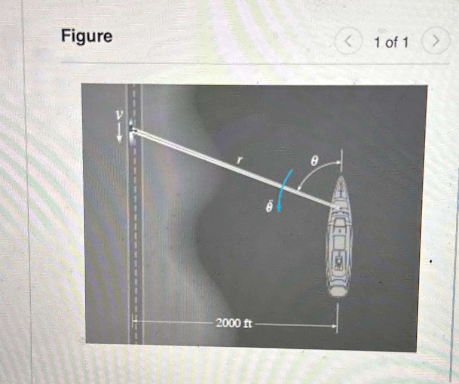 The searchlight on the boat anchored 2 0 0 0 f t