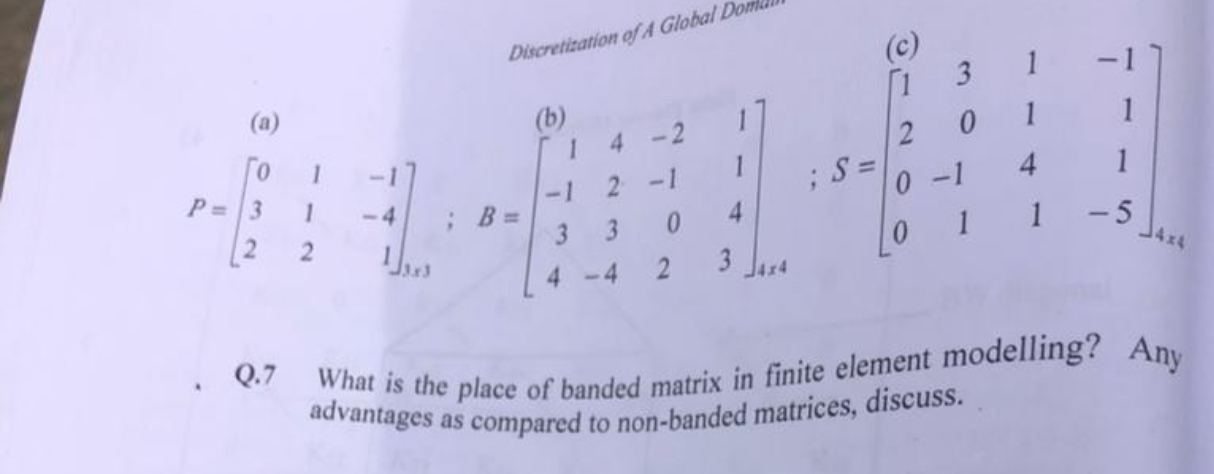 Discretization of A Global Domarm ( a ) P = [ 0 1