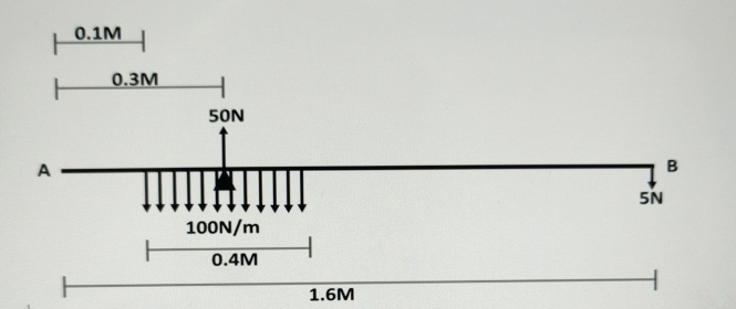 sketch the bending moment and shear force diagrams