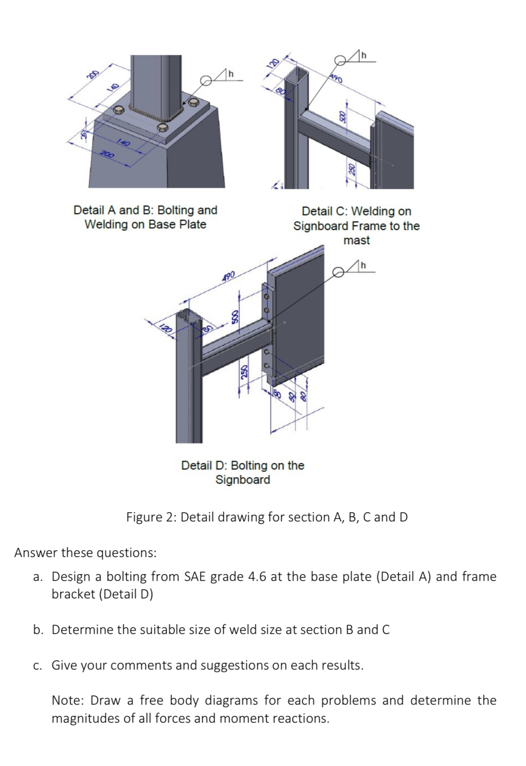 Question 1 A highway signboard 2 . 0 2 0 . 6 4