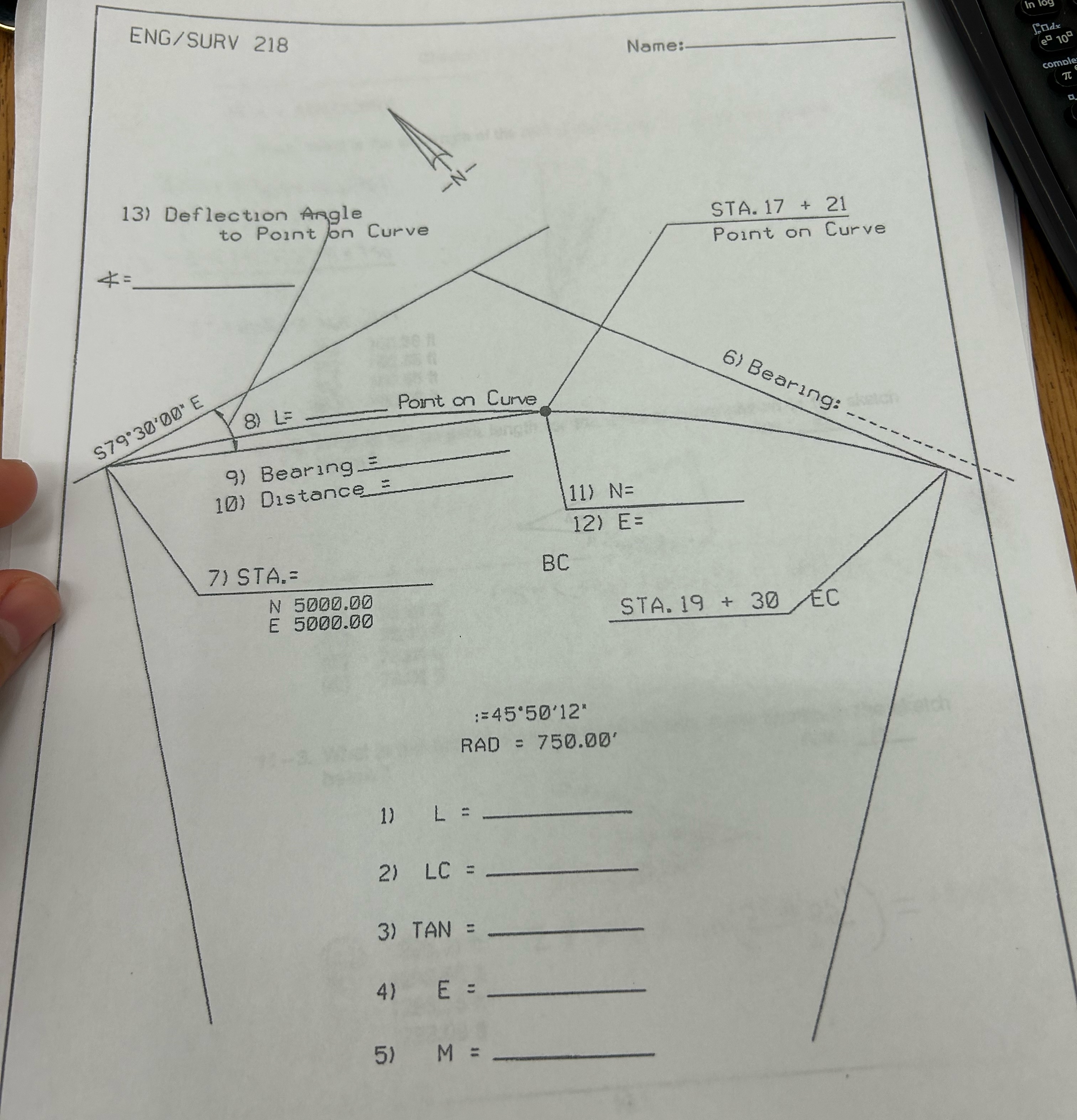 Please answer the following: 1 3 ) Deflection