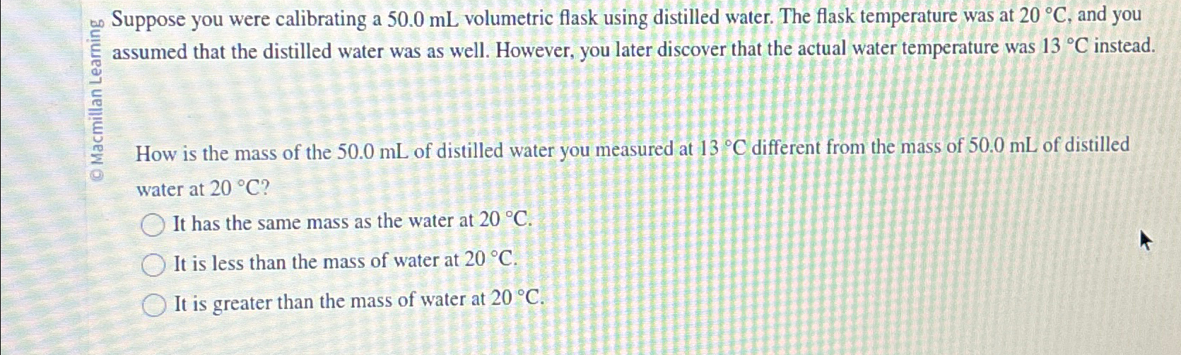 a Suppose you were calibrating a 50.0mL
