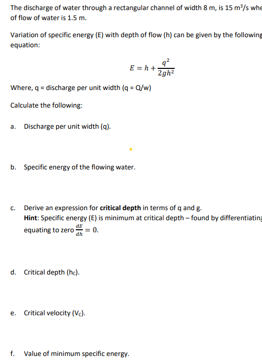 Please help revise this:The discharge of water