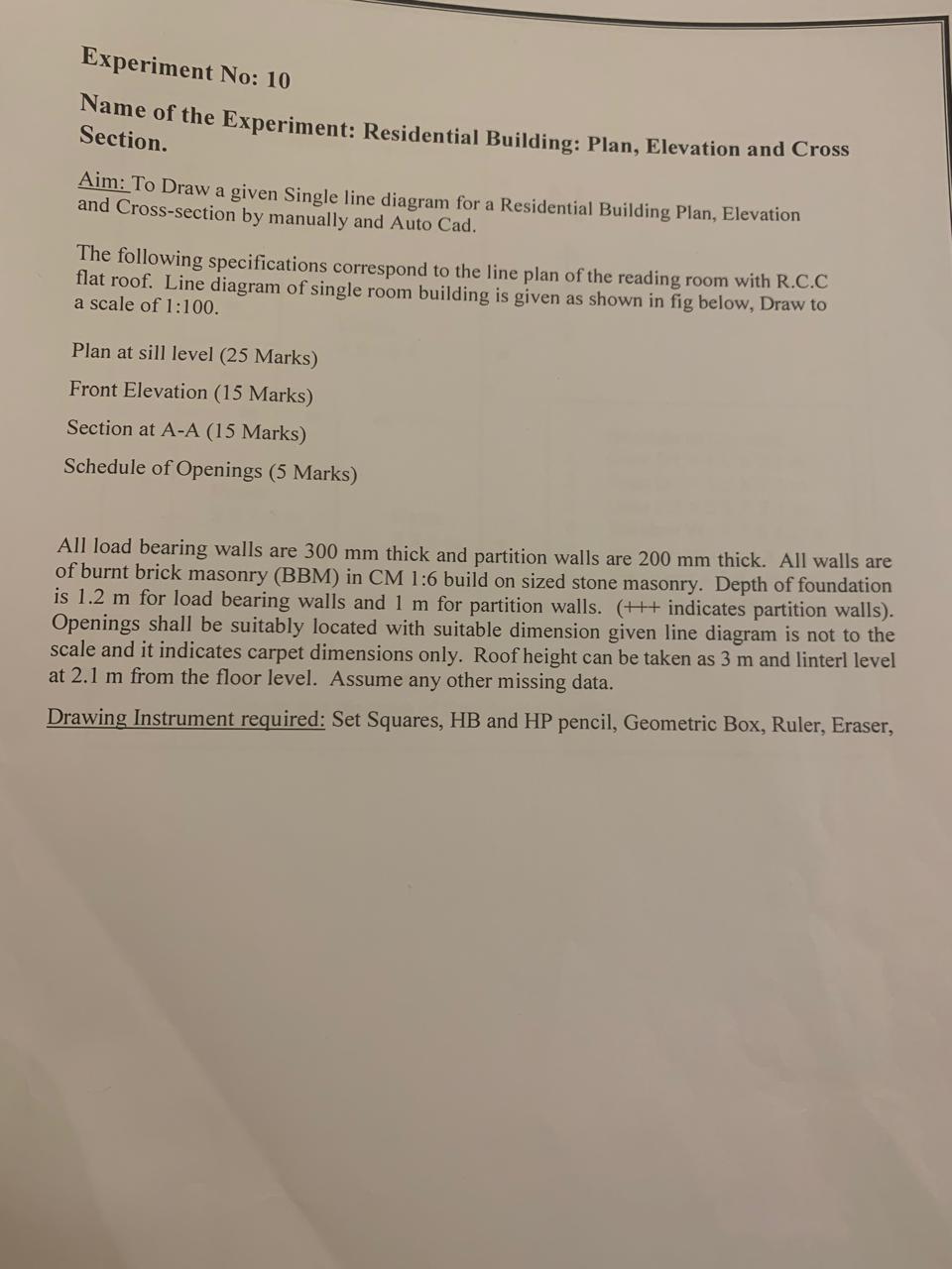 Experiment No: 1 0 Name of the Experiment: